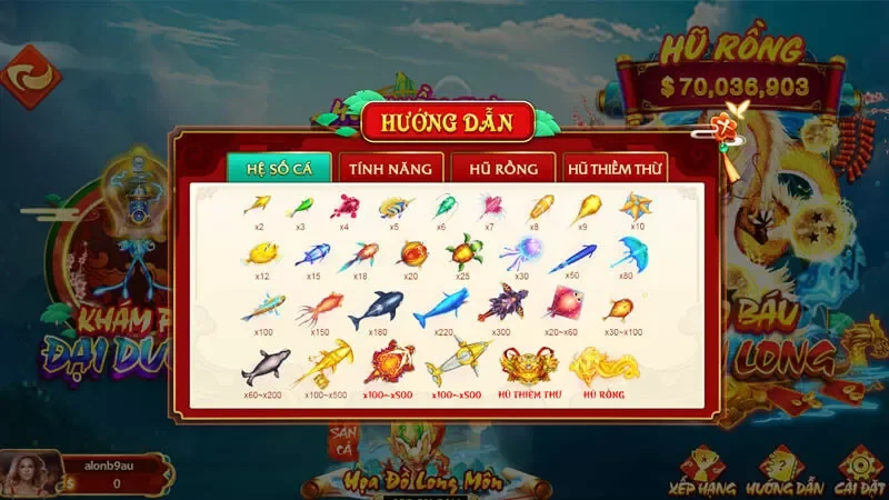 Chế độ chơi linh hoạt, không lo nhàm chán tại bắn cá thuỷ cung