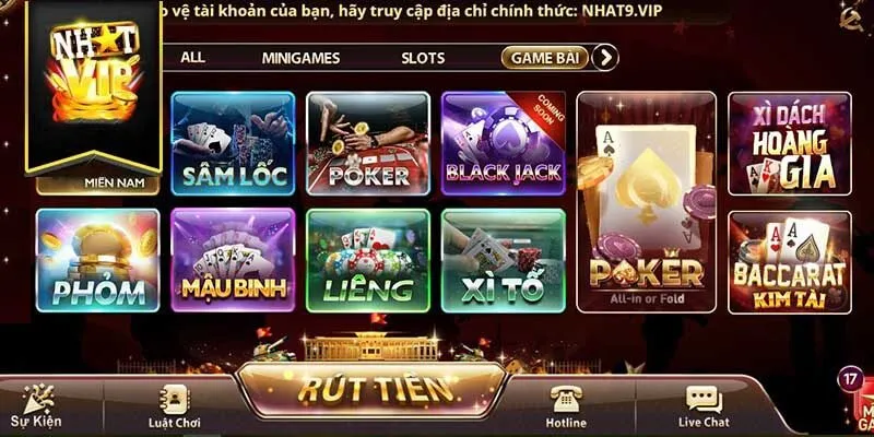 Sảnh game bài đẳng cấp quốc tế thu hút hàng nghìn lượt tham gia